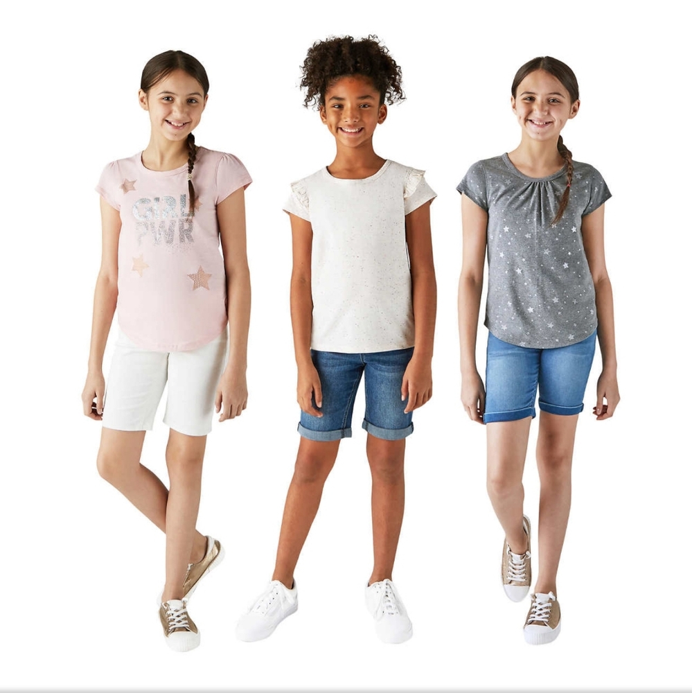 New Vigoss 3 Piece Girl Power S M T-shirt